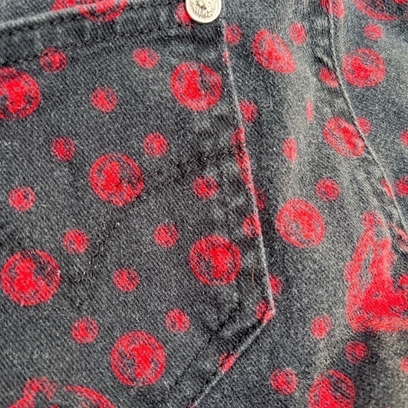 Versus versace jeans size 26 faded black and red - Picture 7 of 13